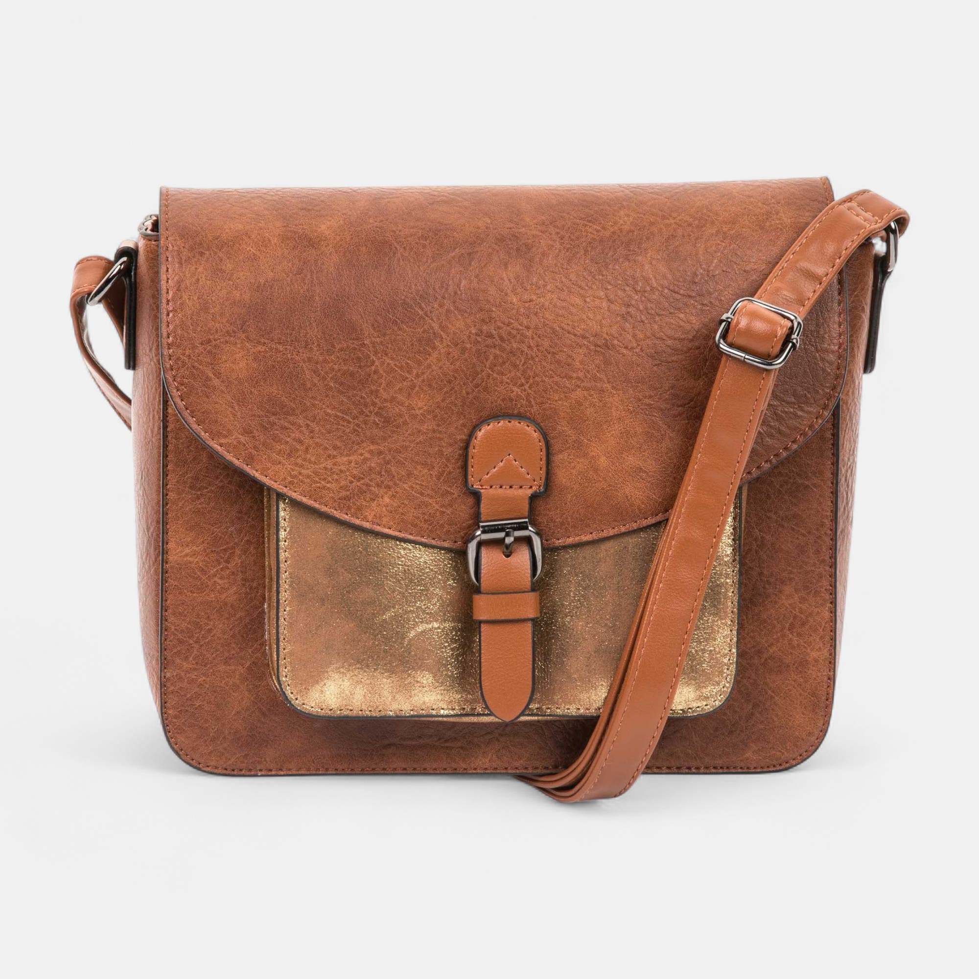 Sac bandoulière cognac
