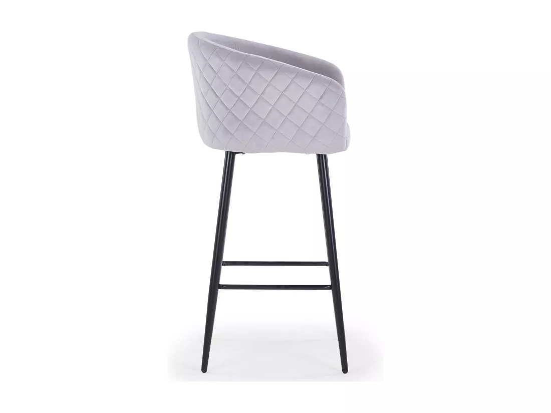 Lot de 3 Chaises de Bar en Velours 