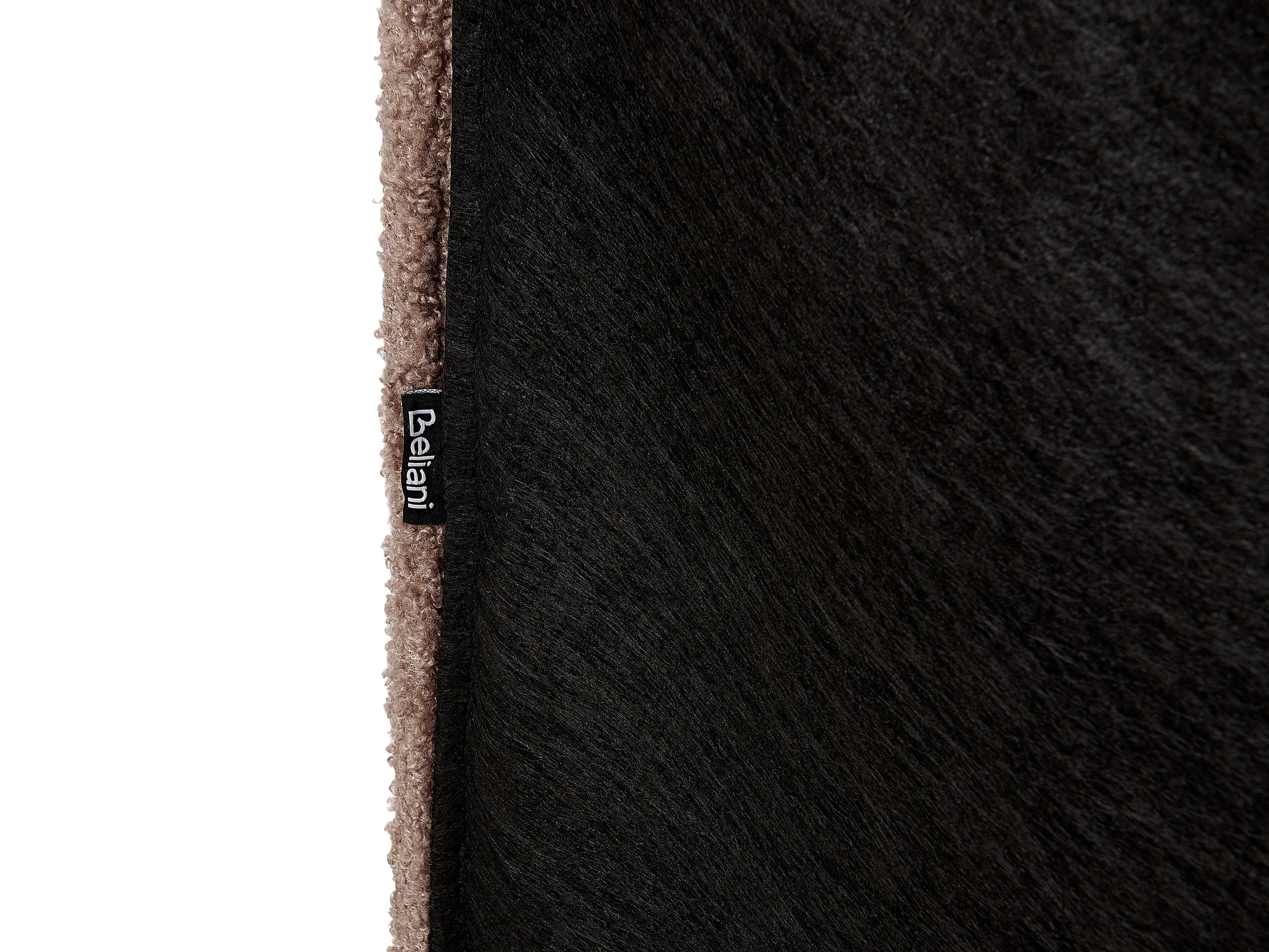 Bed Bouclé VALOGNES 180 x 200 cm Bruin