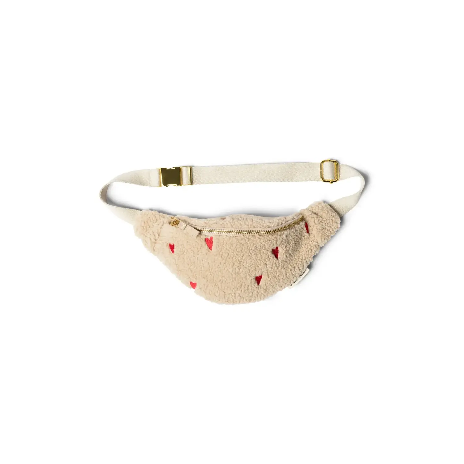 Studio Noos | Ecru Teddy Hearts | Mini Fanny Pack