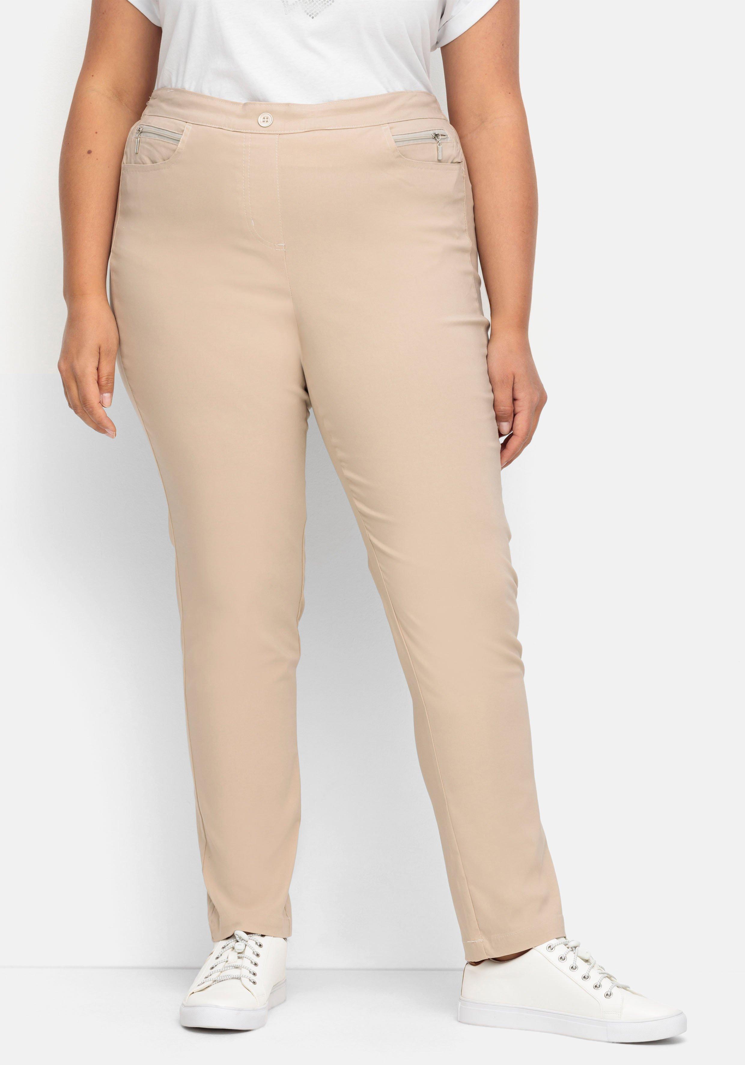 Gerade Bengalinhose mit schmalem Bein