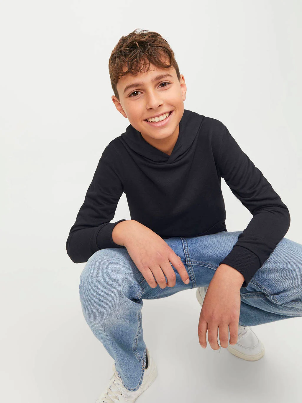JACK & JONES hoodie JJEBRADLEY zwart