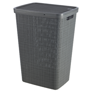 Curver Jute Wasmand met deksel 58L - Deep Shadow