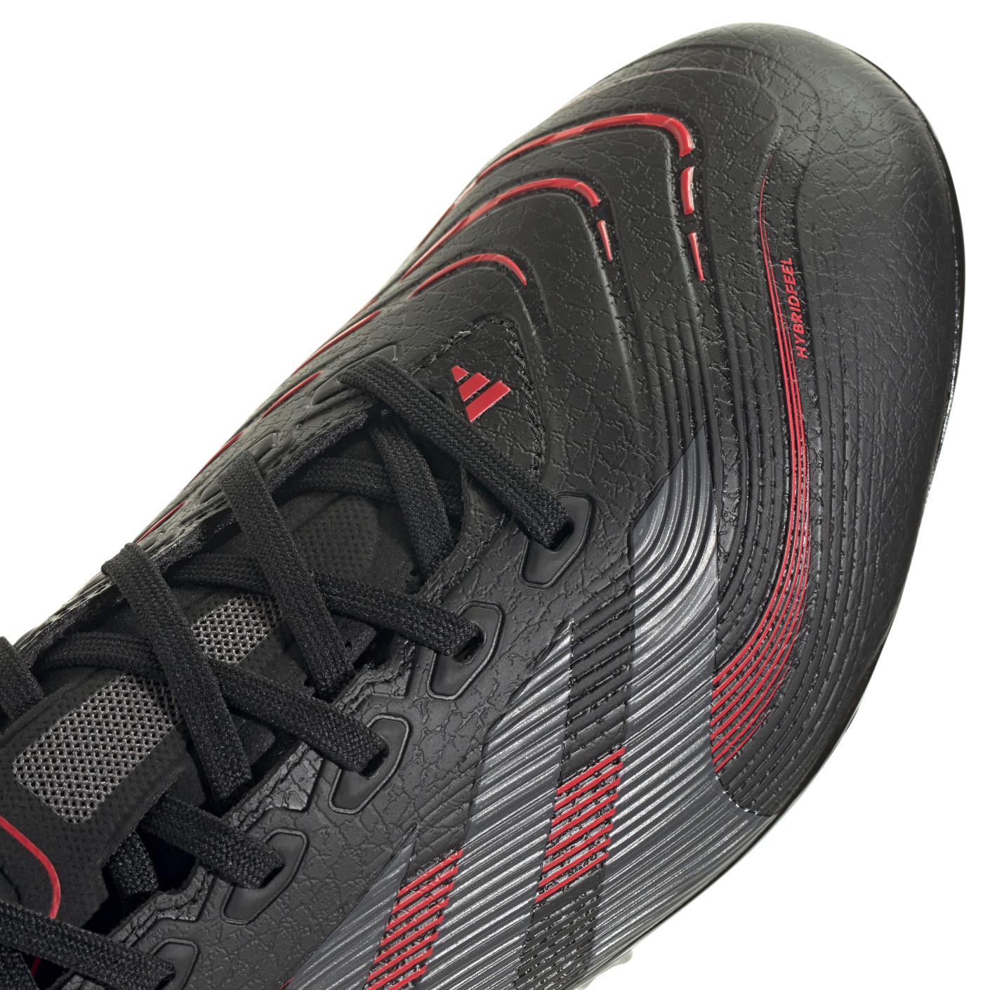 Adidas Predator League Gras / Kunstgras Voetbalschoenen (MG) Zwart Grijs Rood