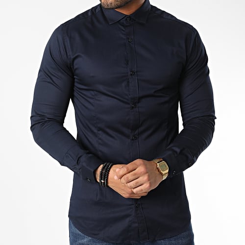Chemise Manches Longues Parma Bleu Marine