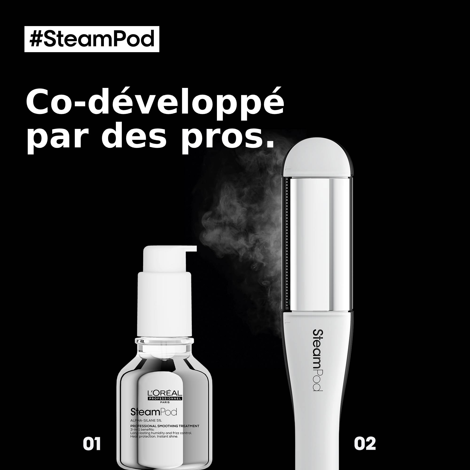 SteamPod 4 lisseur boucleur vapeur