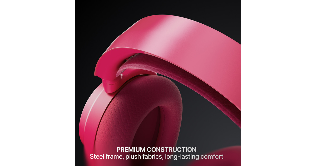SteelSeriesArctis Nova 7P Wireless Gen 2 over-ear gaming headset  (Magenta, PlayStation 4, PlayStation 5, 2.4 GHz / Bluetooth)