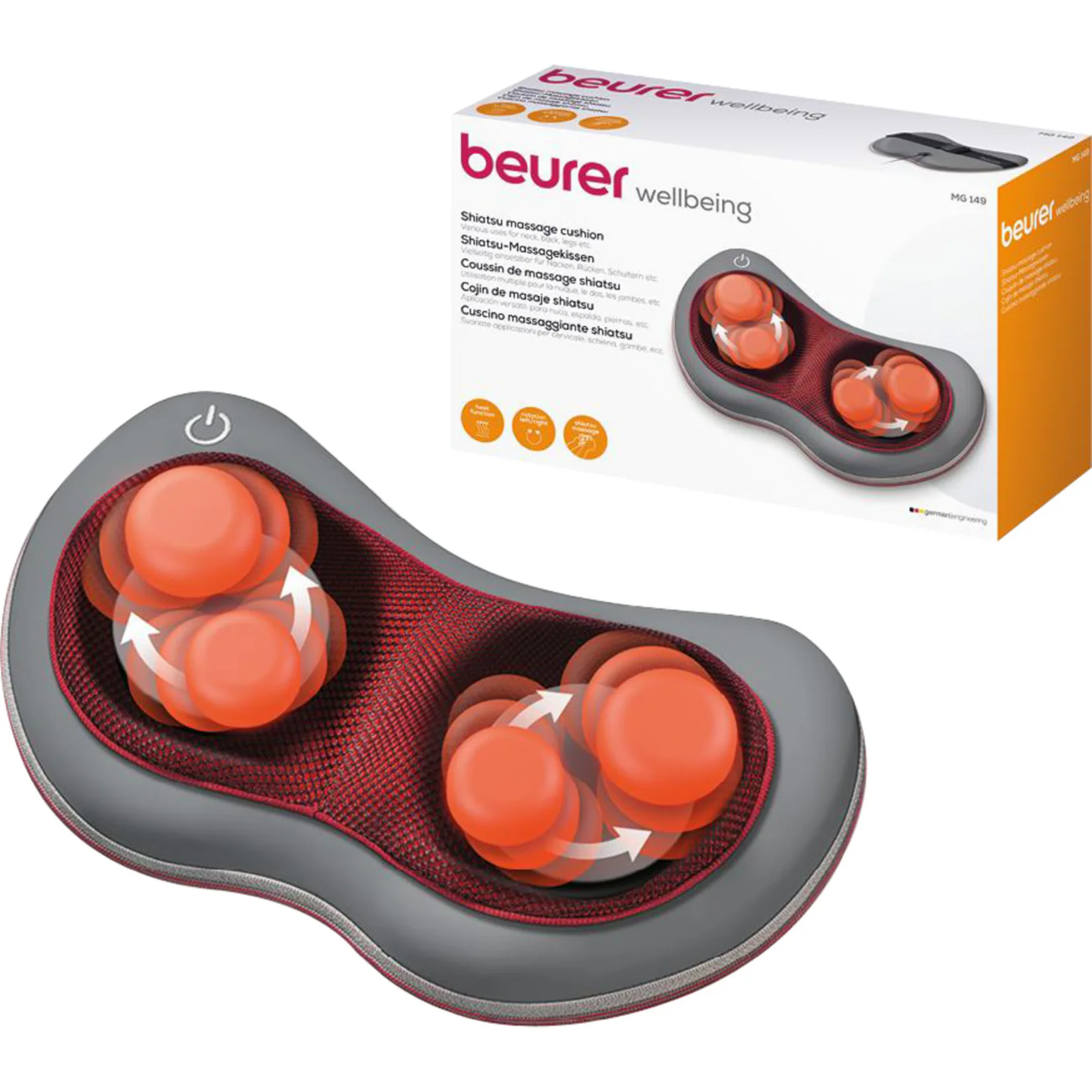 Beurer Massagekissen Shiatsu-Massagekissen MG 149