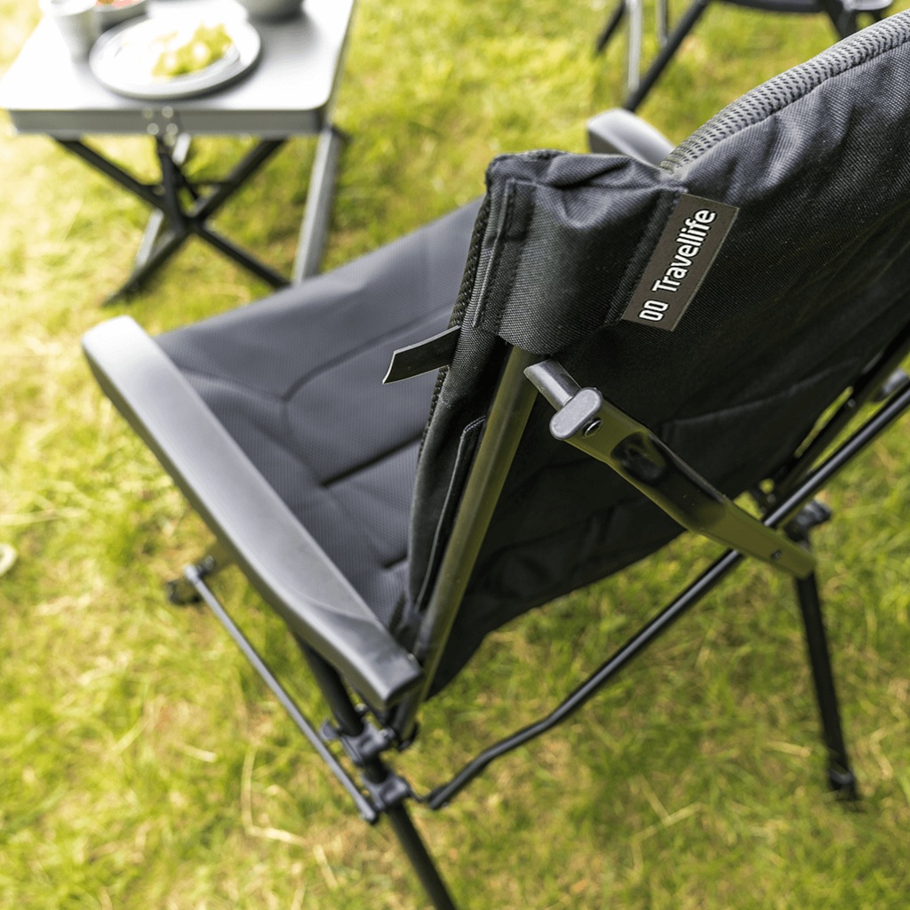 Travellife Barletta cross vouwstoel - Dark Grey