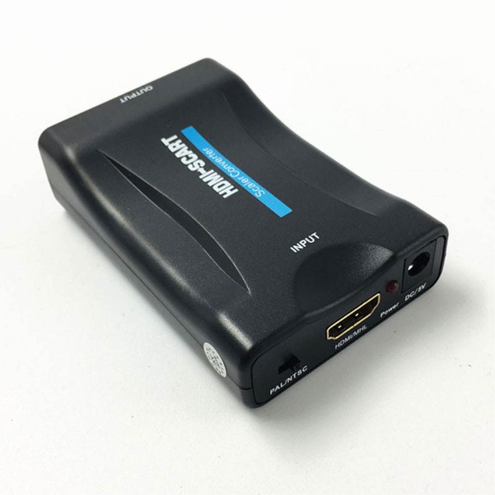 HDMI auf Scart 1080p Konverter Adapter für TV / PC / DVD - Schwarz