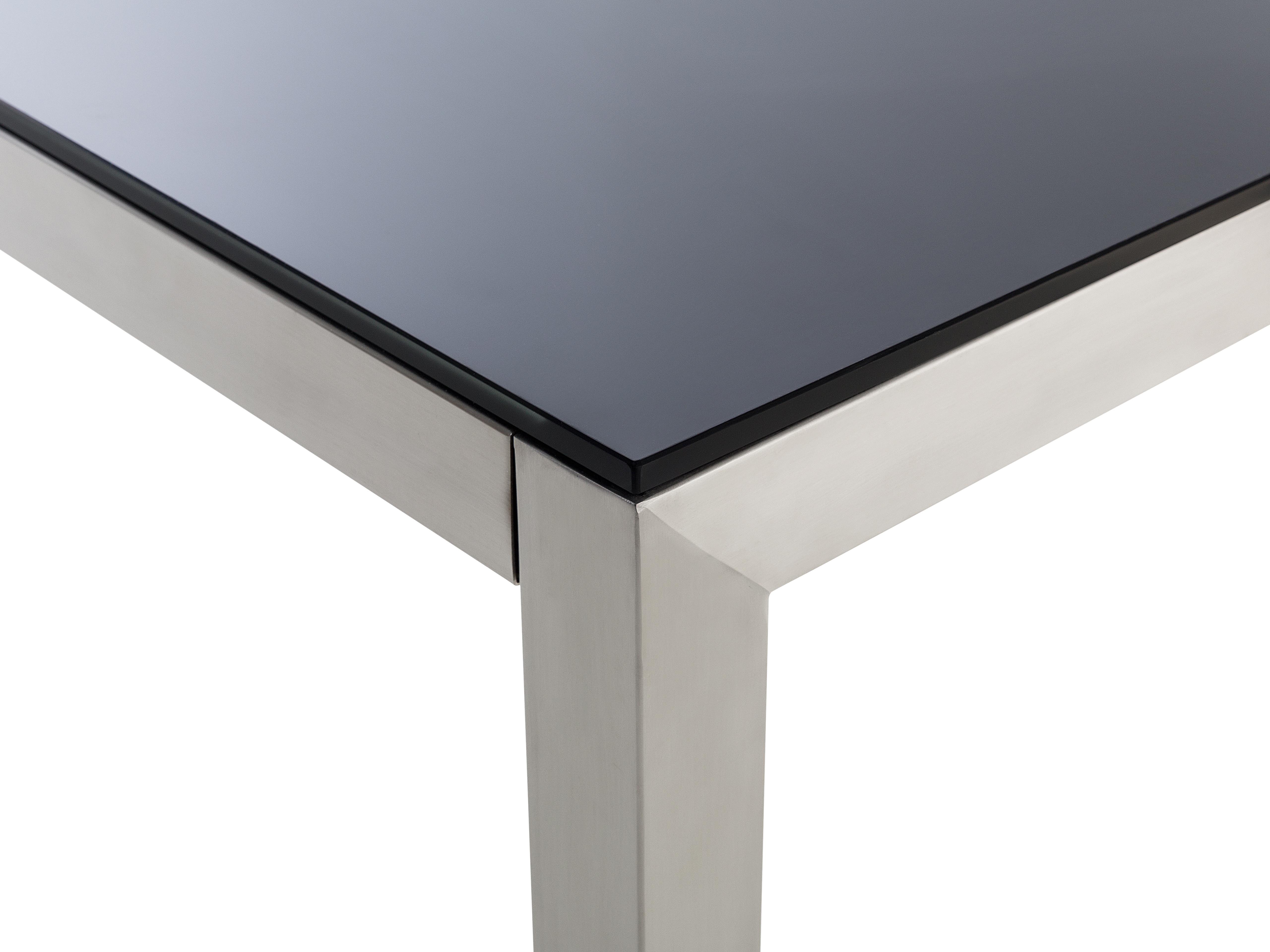 Tuinset 6-zits GROSSETO Veiligheidsglas Grijs/zwart