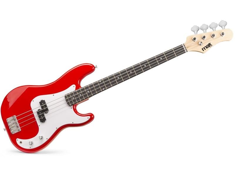 MAX E-Bass GigKit Rot Bass Gitarrenset