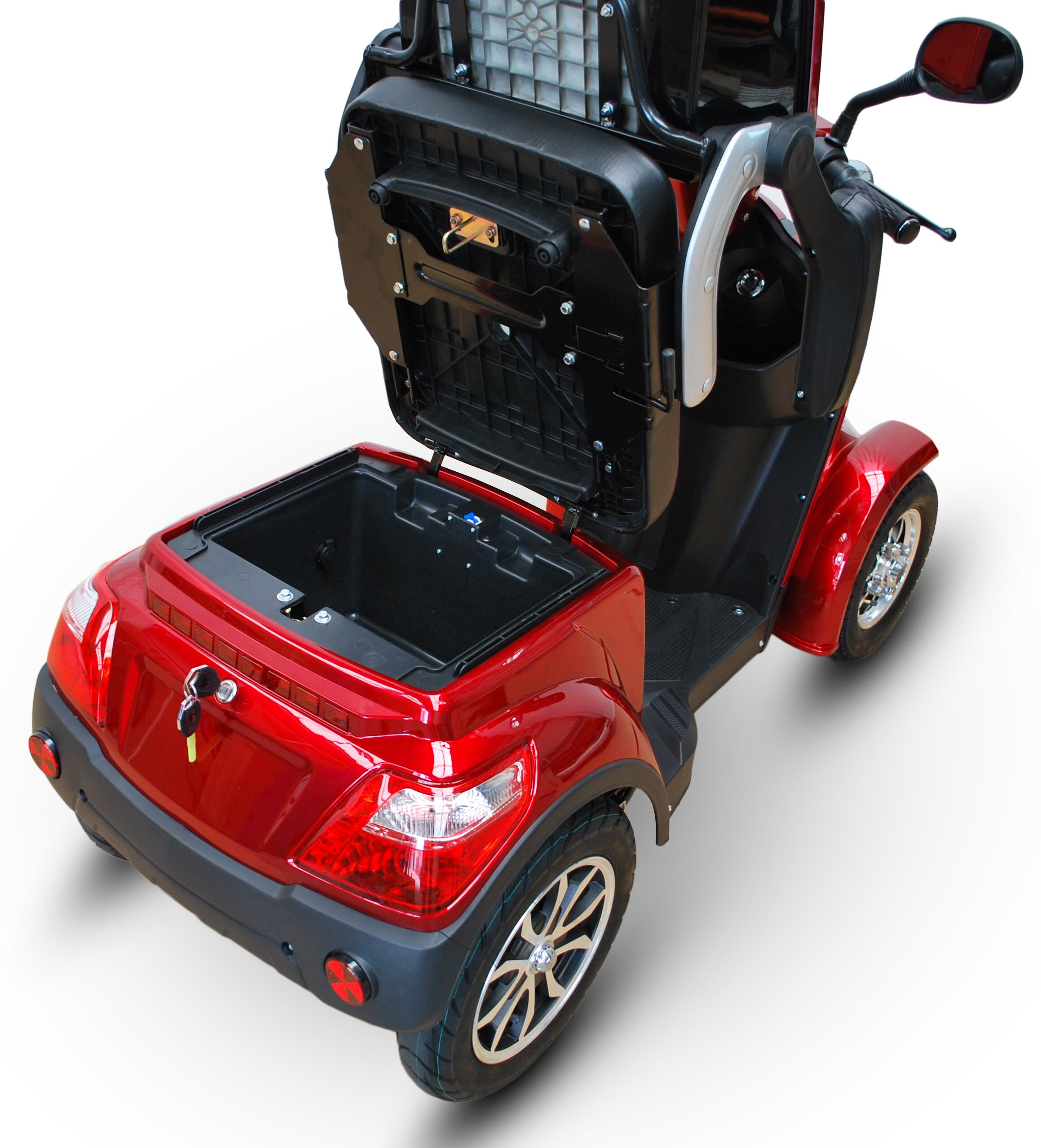 ECO ENGEL 510 E-Scooter 4 Räder25 km/h Seniorenmobil, Rot - versch. Farben
