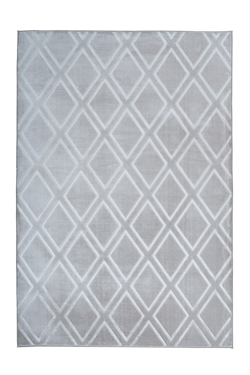 Laagpolig vloerkleed Blissique Grijs / Blauw Modern, Klassiek 120 x 170 cm