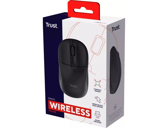 TRUST - Souris sans fil Primo Wireless Noir - 24794