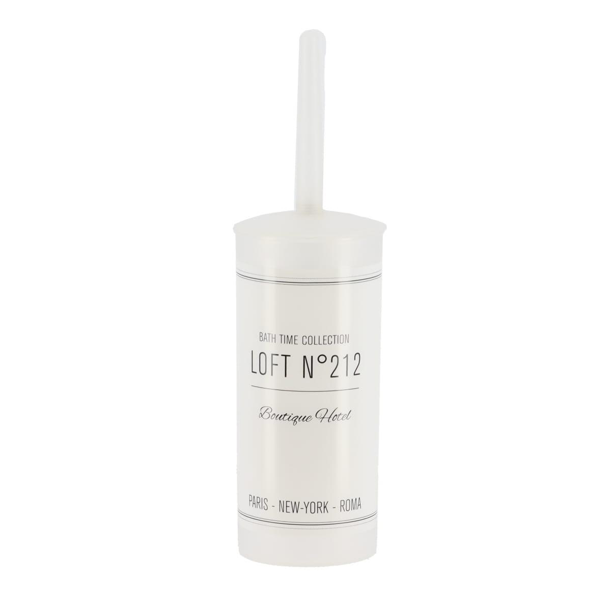 BROSSE WC IMPRIMEE NEO RETRO BLANC