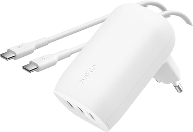 Belkin BoostCharge 3-port USB-C-oplader med USB-C-kabel