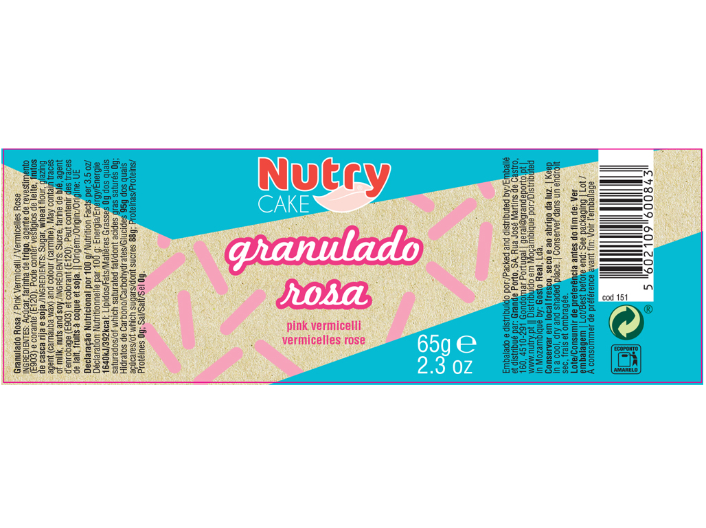 GRANULADO NUTRY ROSA 65 G