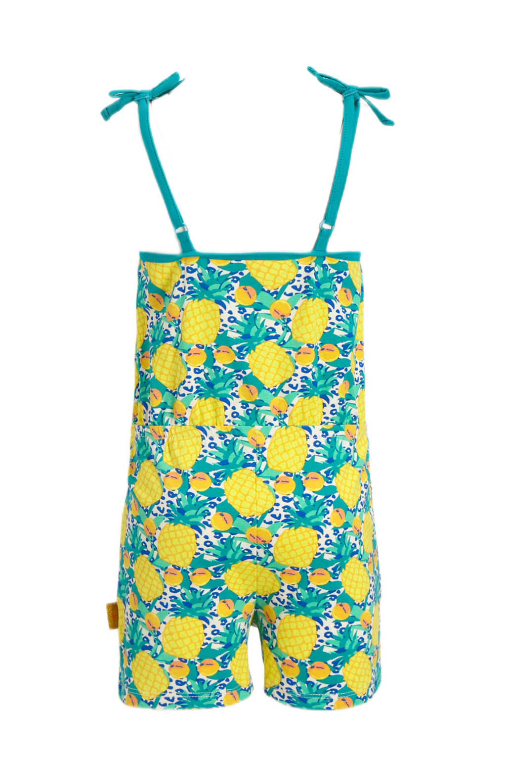 Orange Stars playsuit Marijke met all over print multi