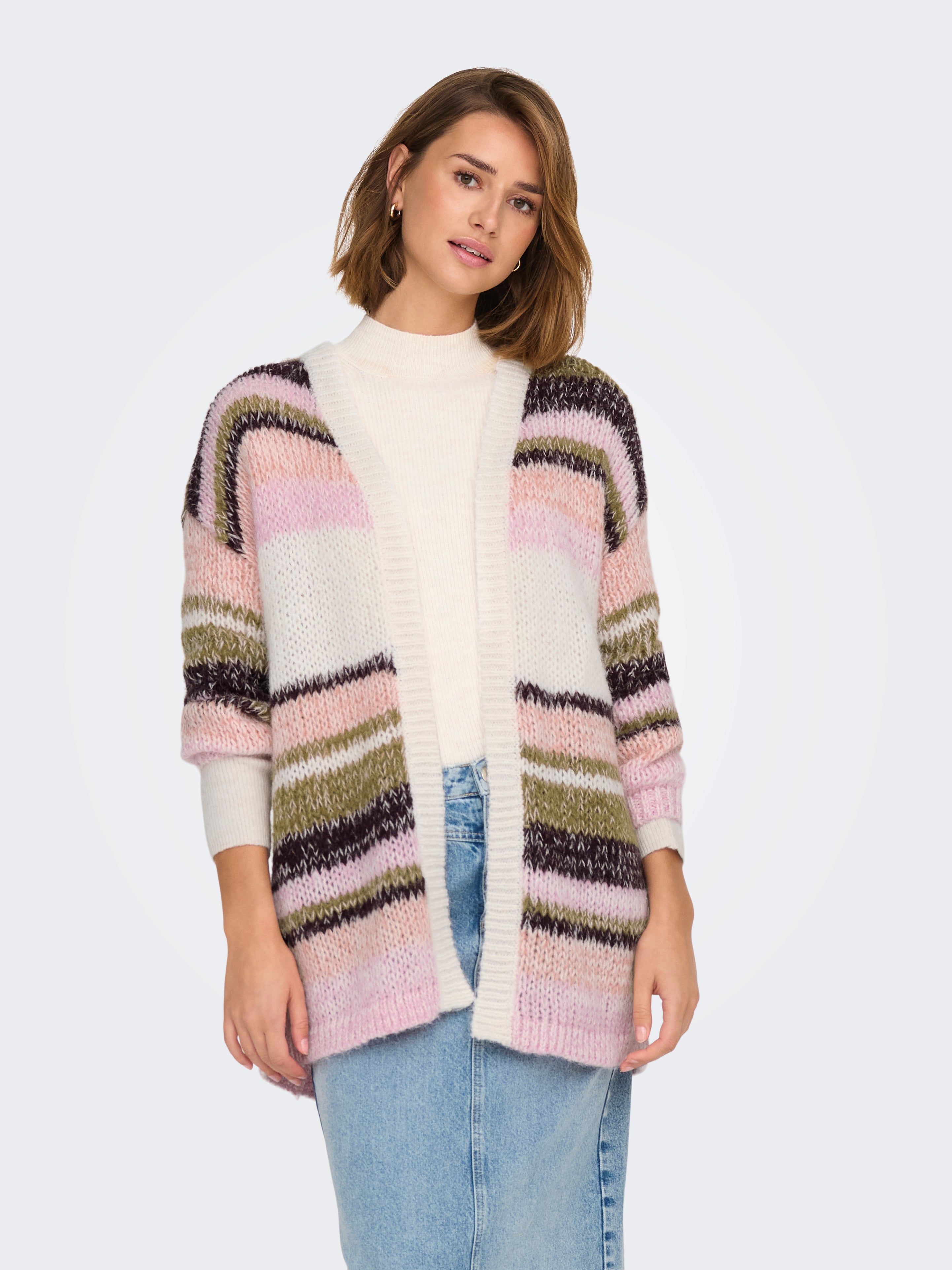 ONLALYSSA Strickjacke Whitecap Gray