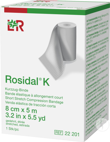 Lohmann & Rauscher Rosidal K Bande Elastique 8cmx5m 1 Pièce (22201)
