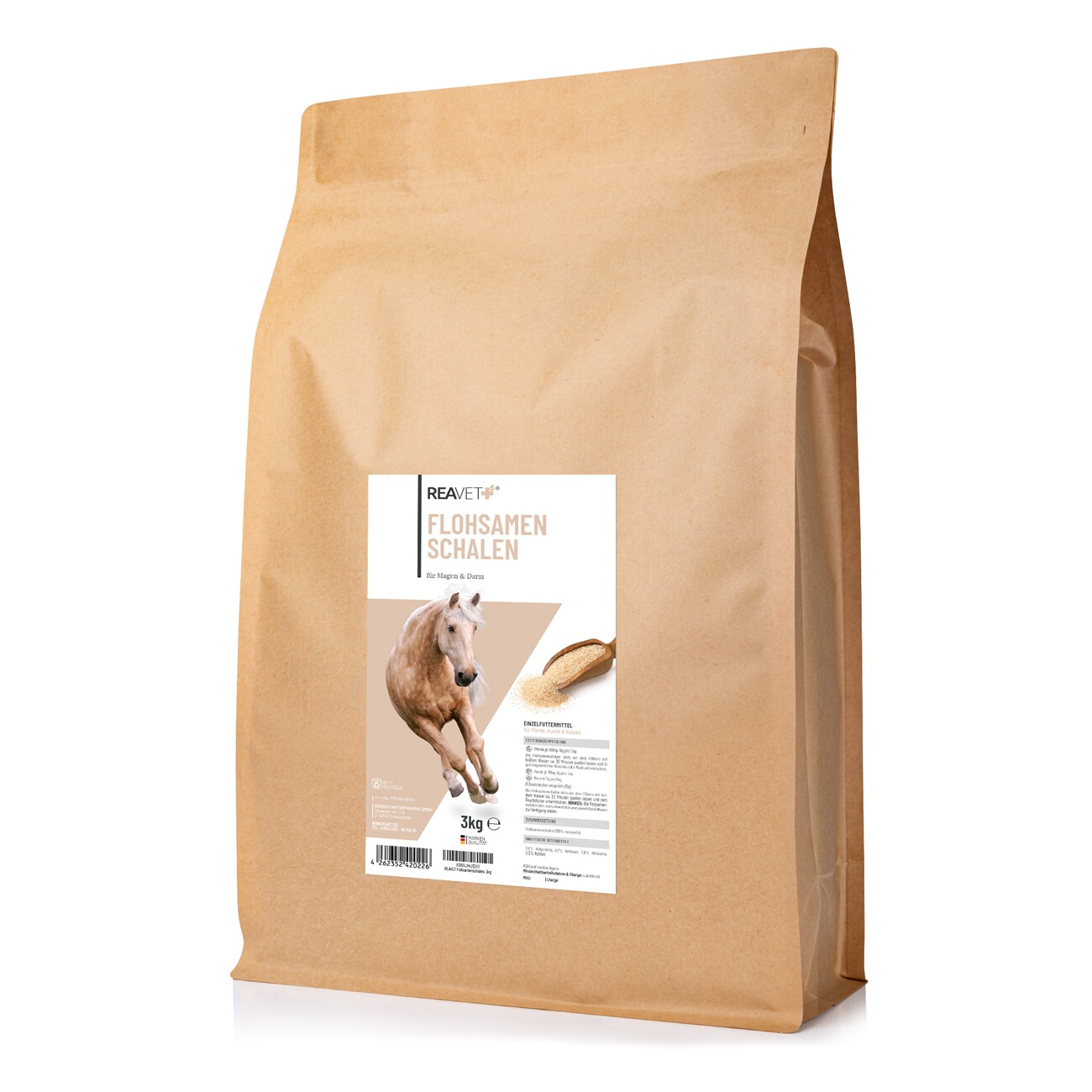 REAVET Flohsamenschalen für Pferde 3kg
