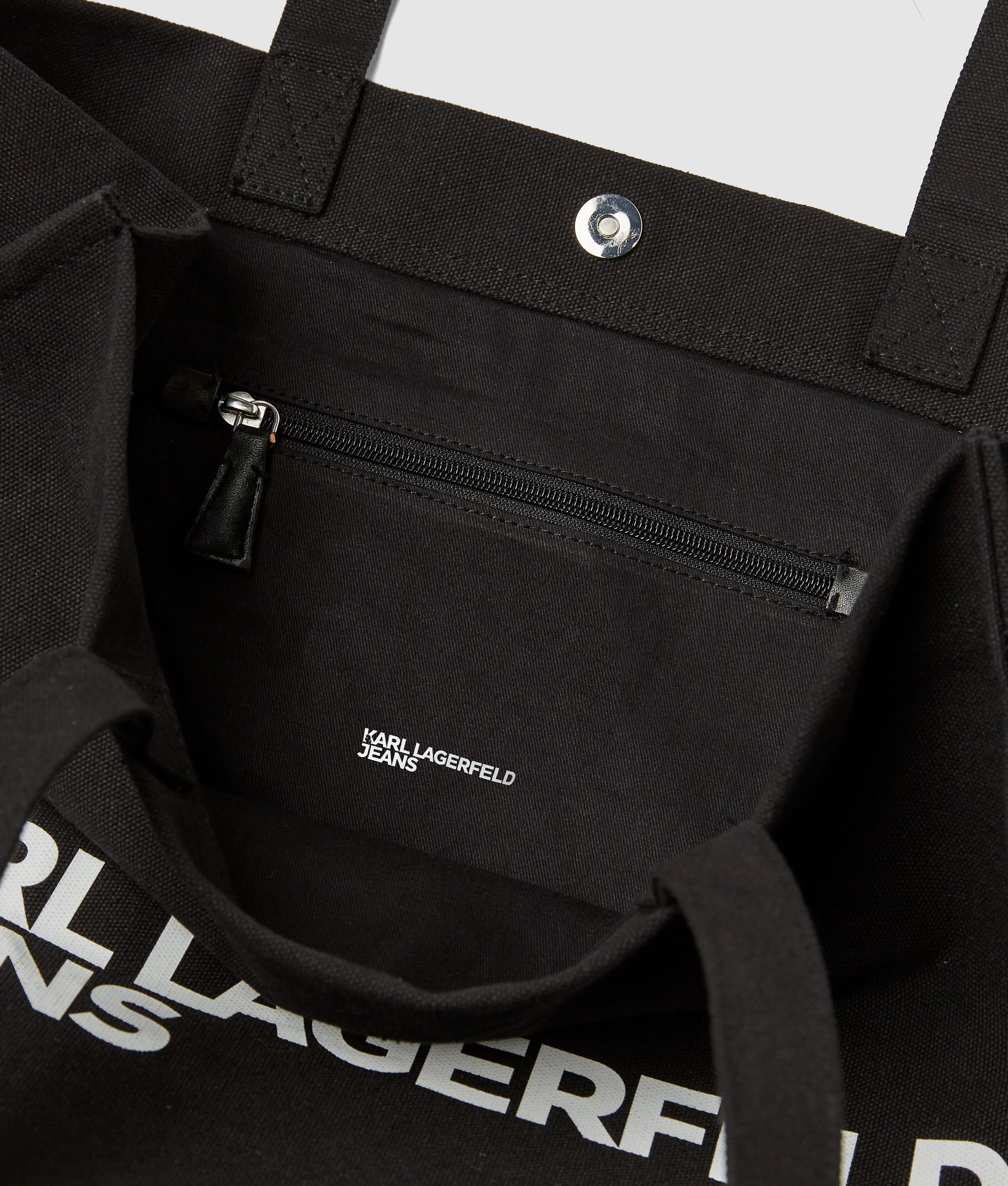 Canvas shopper met logo