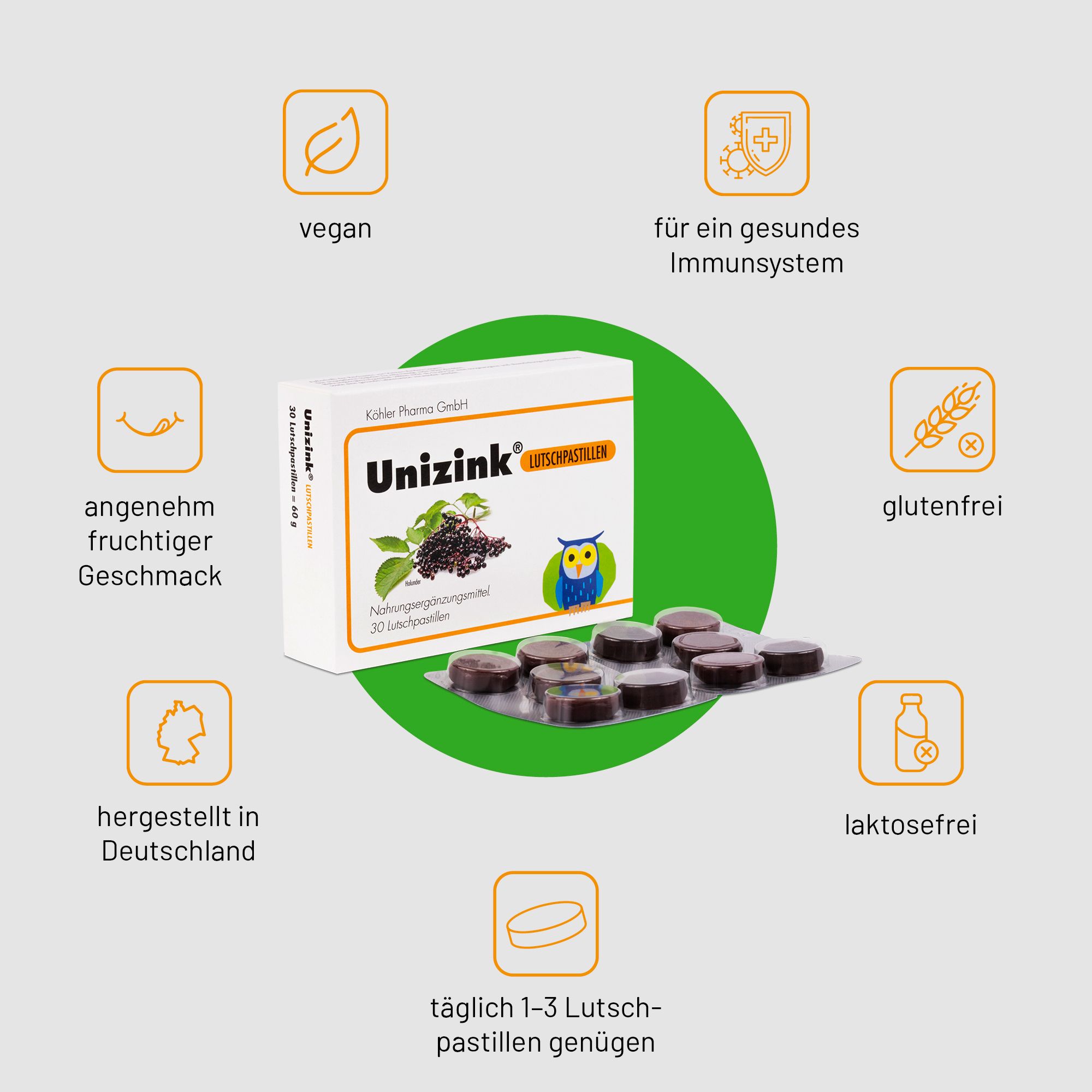 Unizink® Lutschpastillen