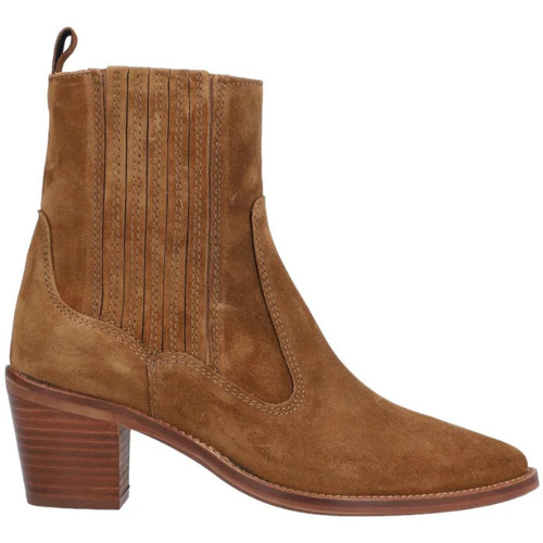 Alpe - BOTÍN CAMPERO CON TACÓN COLOR CUERO Beige, Blanco, Cuero, Negro