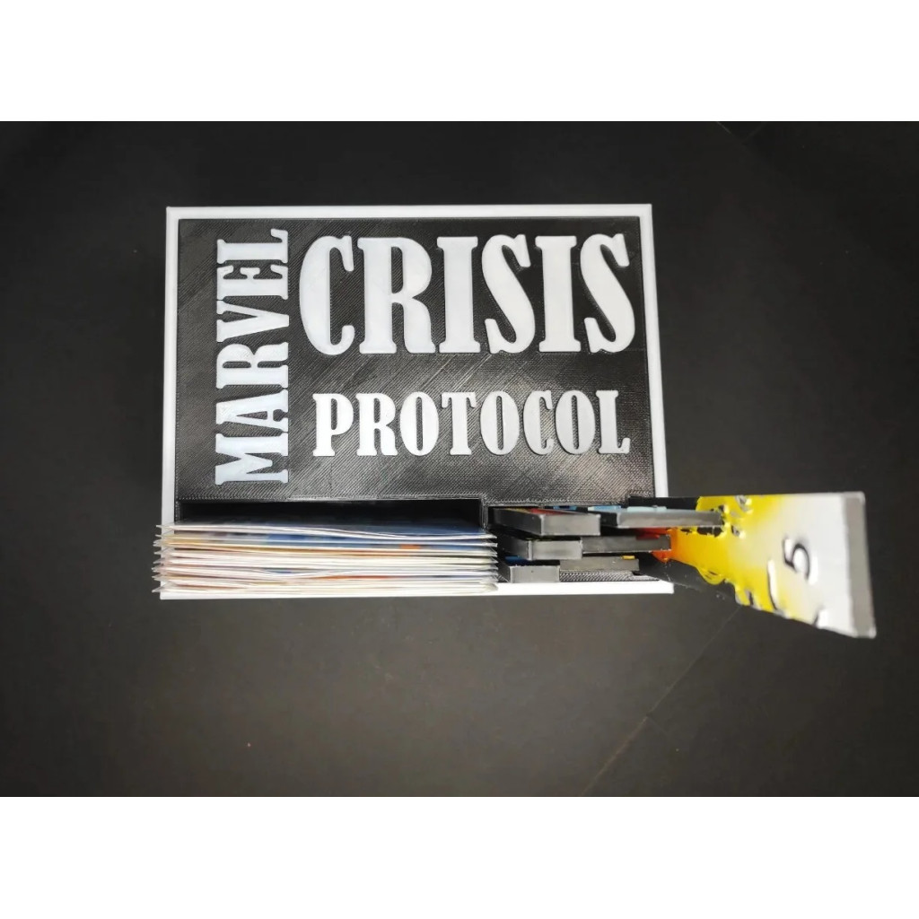 Rangement Marvel Crisis Protocol - Noir et Blanc