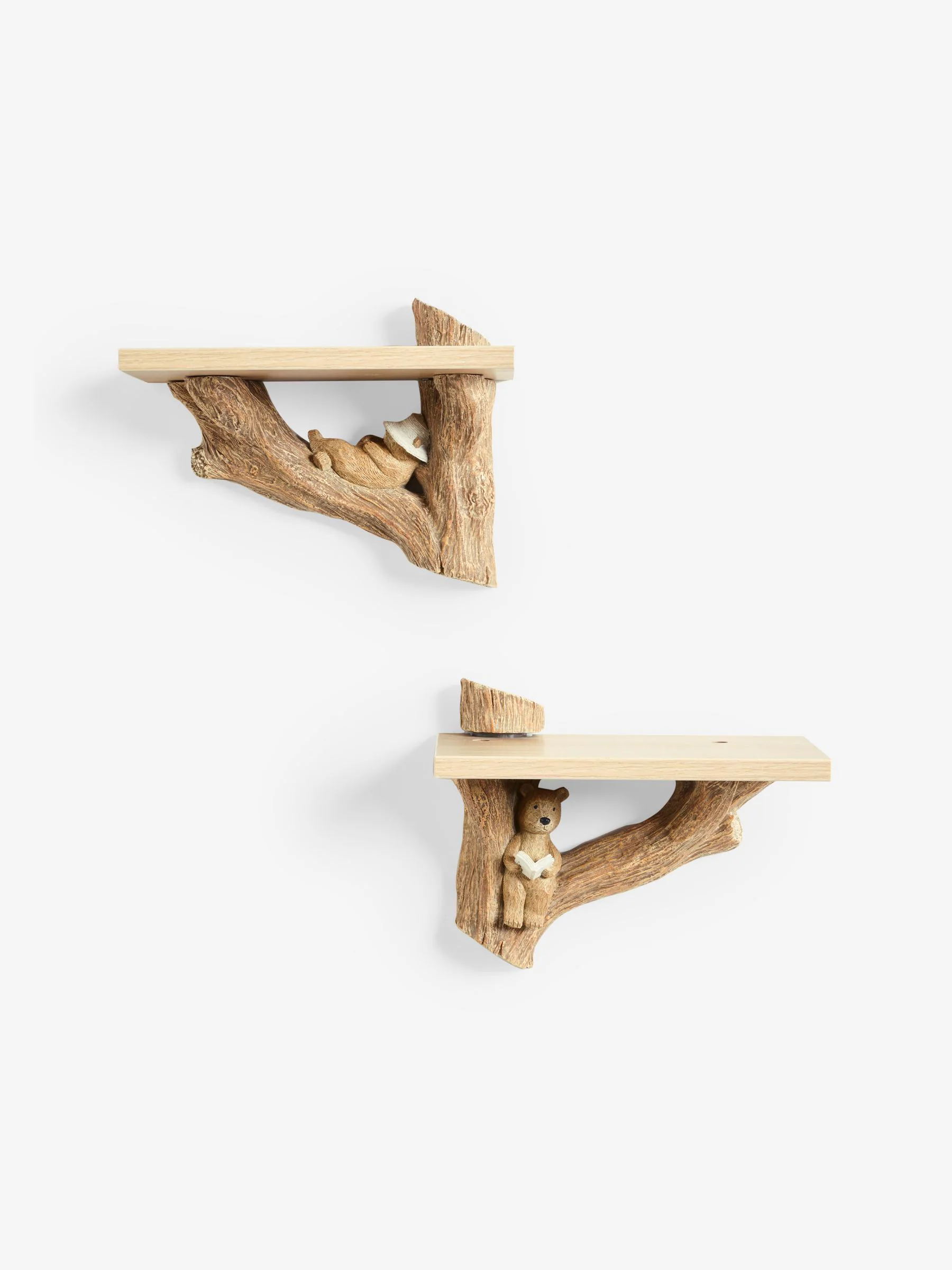 Set of 2 Bertie Bear Display Shelves