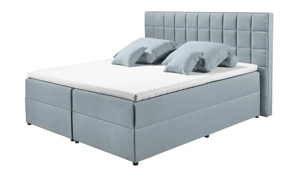 Polsterbett Alaska 2 Hellblau 160 cm
