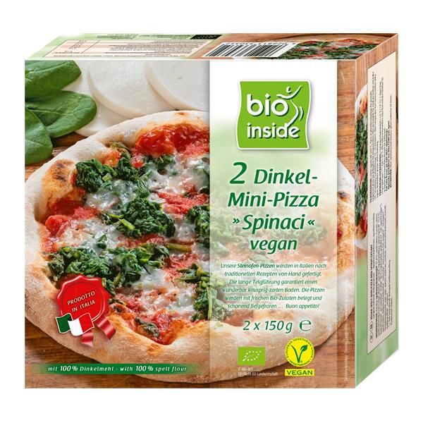 Mini Pizza Espinafres Vegan