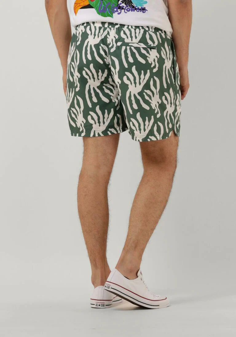 PUREWHITE olijf purewhite  swimshort with all over print