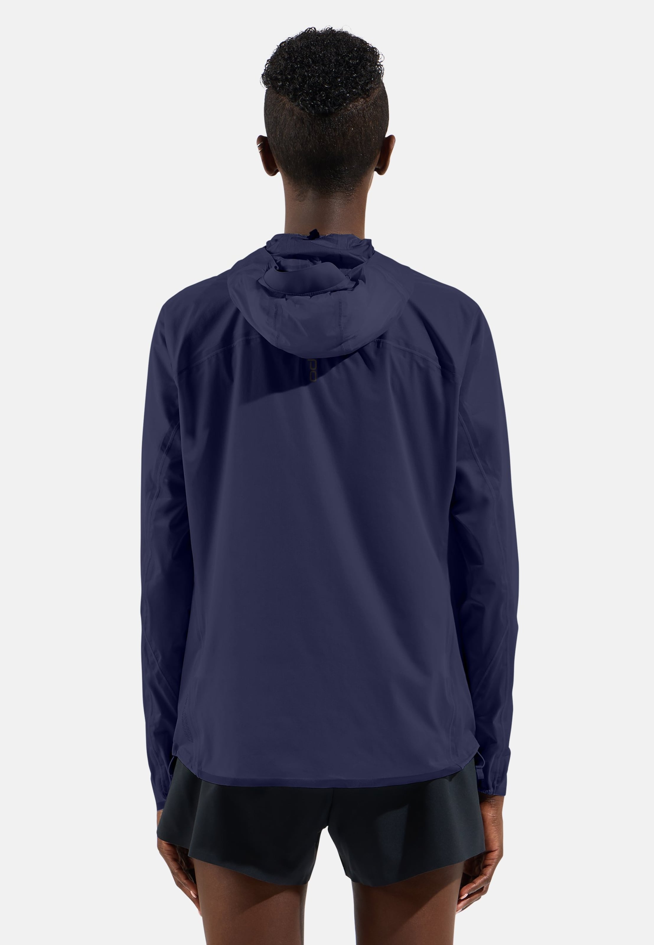 Wasserdichte Zeroweight Dual Dry Performance Knit Laufjacke in eclipse