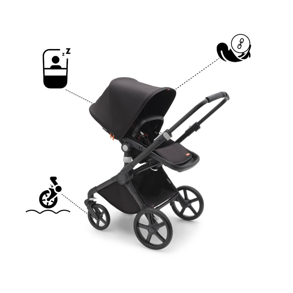 Bugaboo Fox Cub Kinderwagen Midnight Black