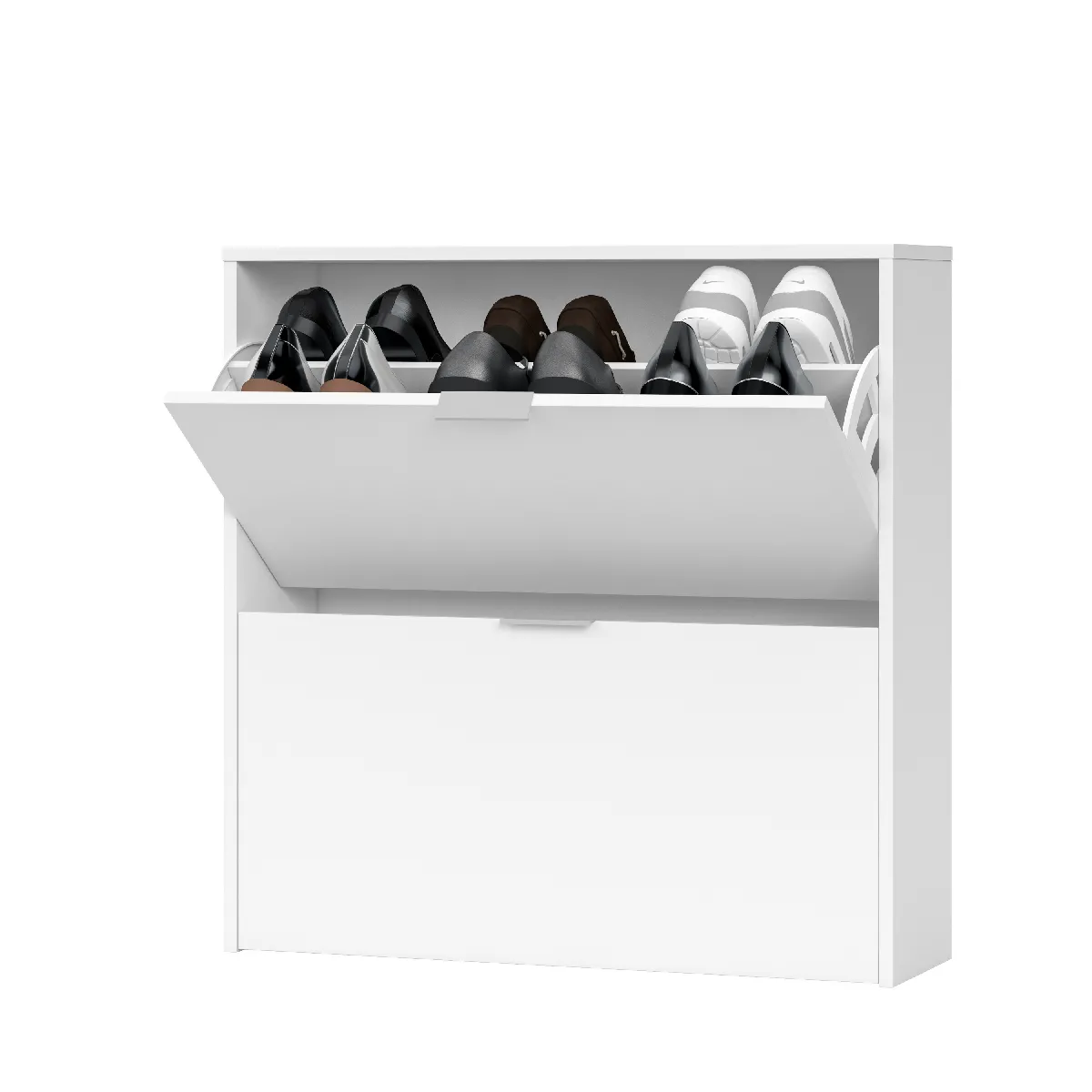 Alter Meuble à Chaussures - Blanc 75x76x22 cm
