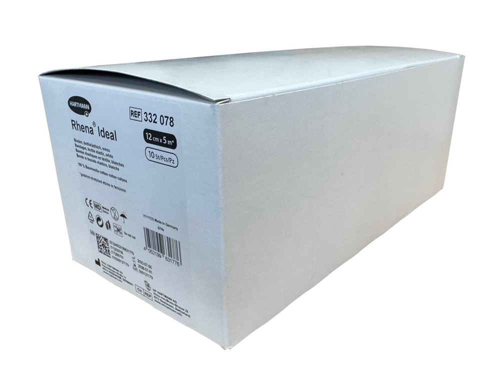Rhena Ideal Elastische Binde<br>10 Stück, 12cmx5m, weiss