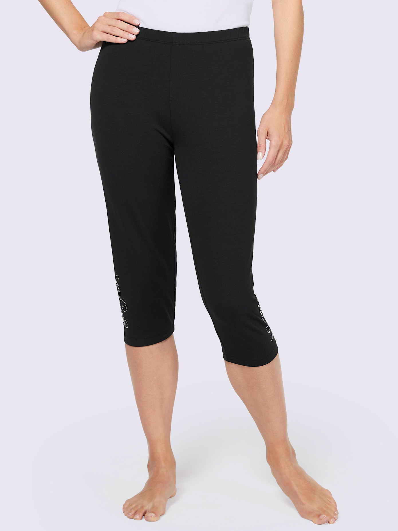 Legging court jersey fin