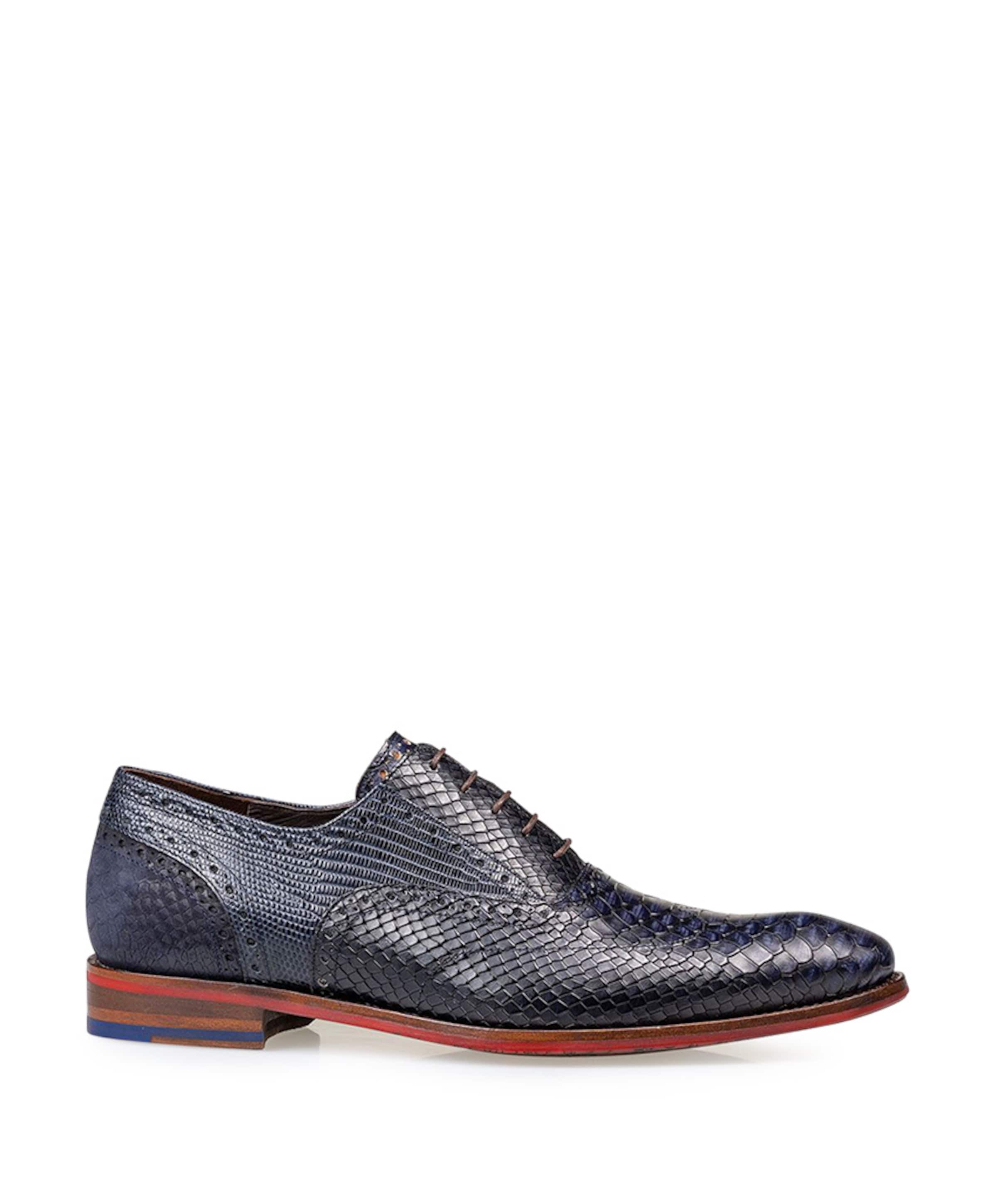 Floris van Bommel heren veterschoenen blauw