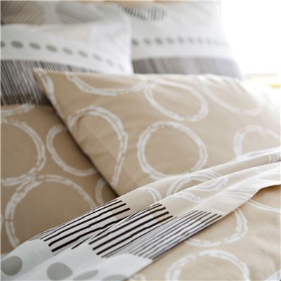 Linge de lit rayures de motifs - BECQUET CRÉATION
