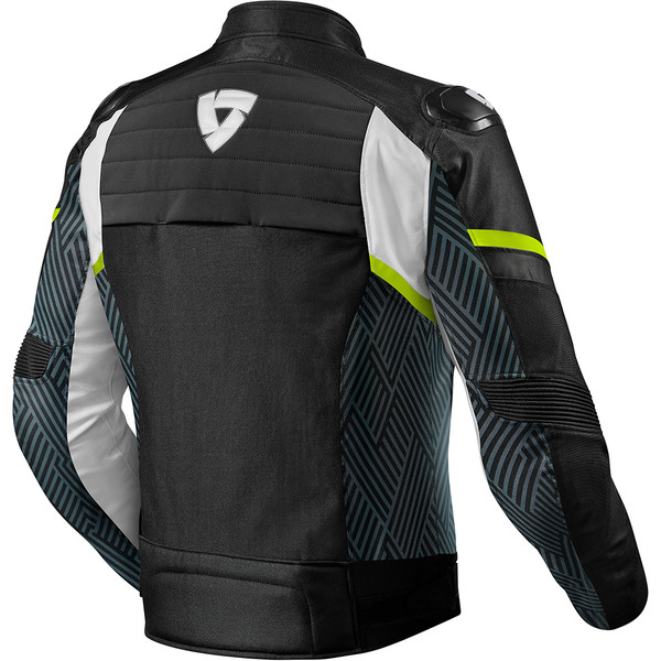 Rev'it - Blouson Arc H2O Noir / Blanc / Jaune / Bleu