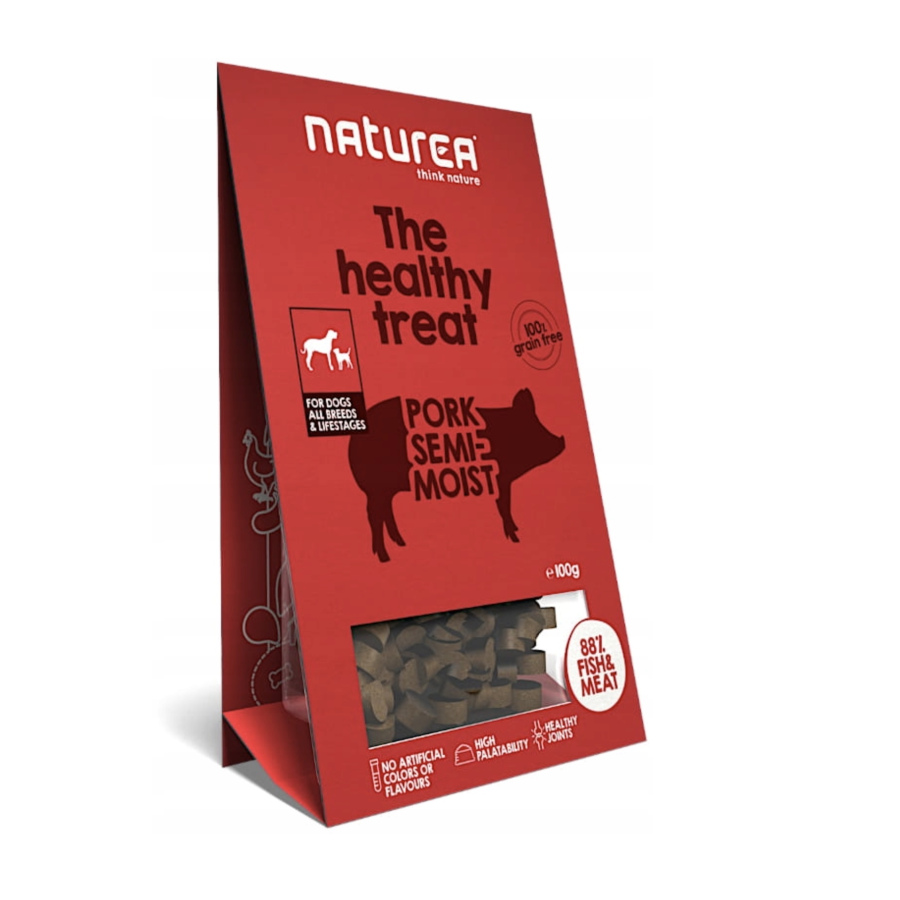 Petiscos de fígado de porco Naturea para cães