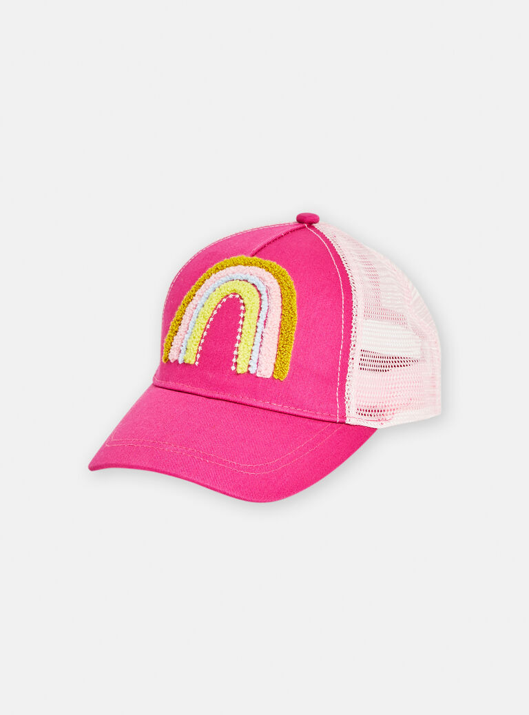 Casquette arc-en-ciel pour fille