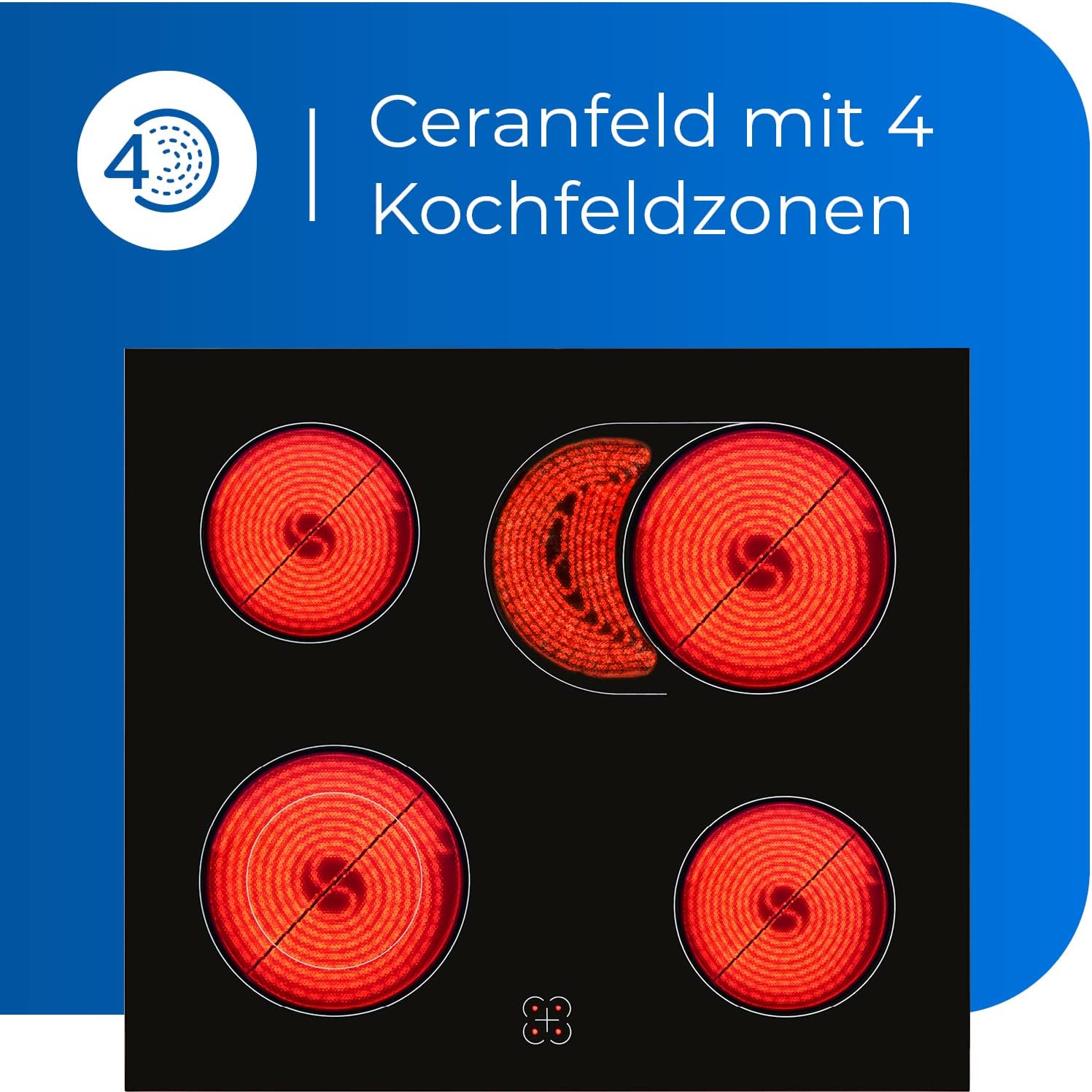 Exquisit EHE 156-2.1 UBZ-Set Einbauherd | 59 L Garraum | EEK A | Edelstahl