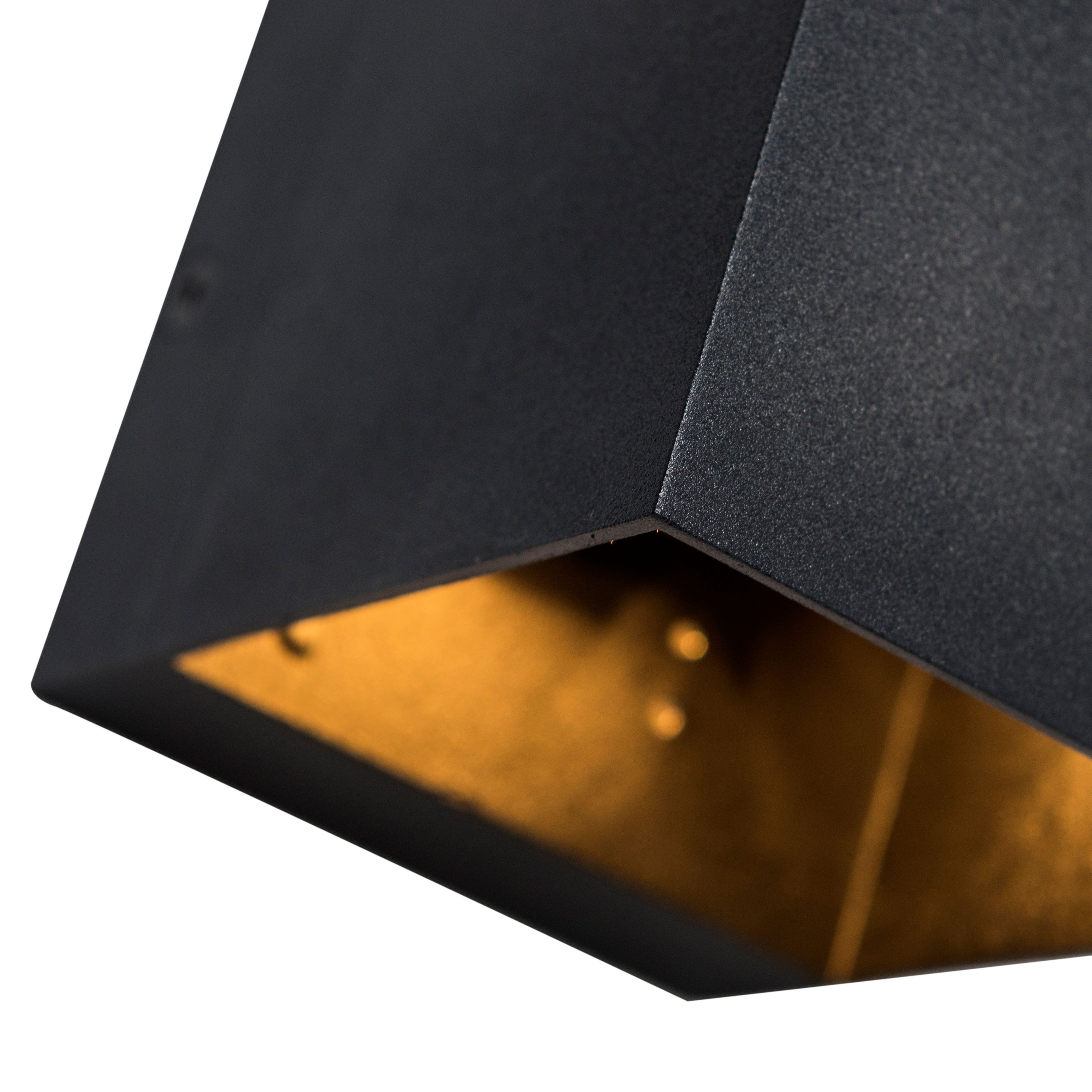 Moderne wandlamp zwart met lichteffect - Transfer