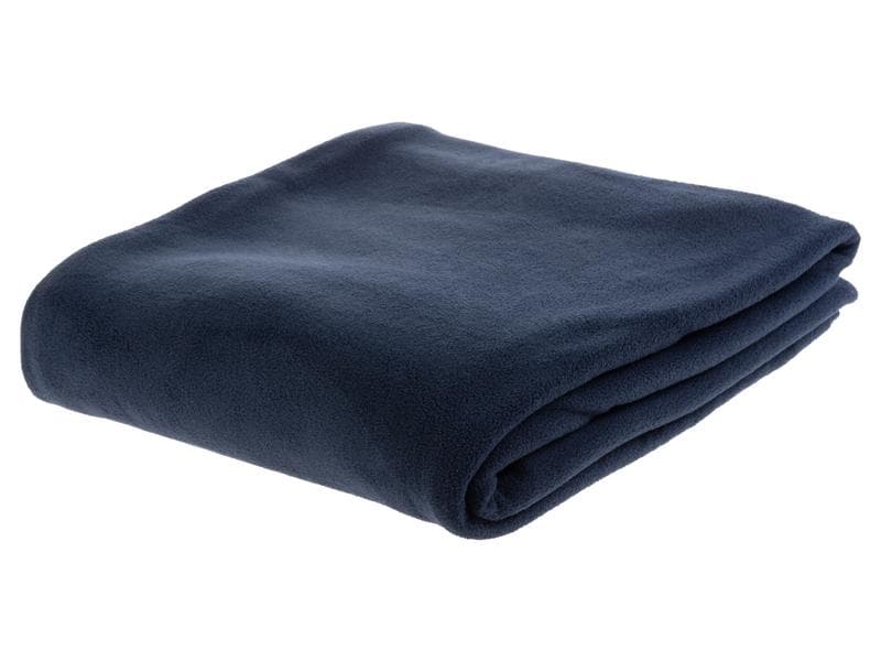 COCON Decke Fleece Polar 150 x 210 cm, Navy Flauschige Fleecedecke