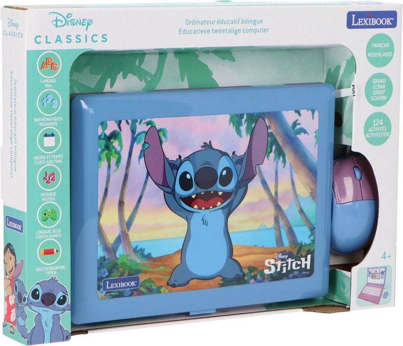 Lexibook - Disney Stitch - Educatieve Computer - Blauw - 124 Activiteiten