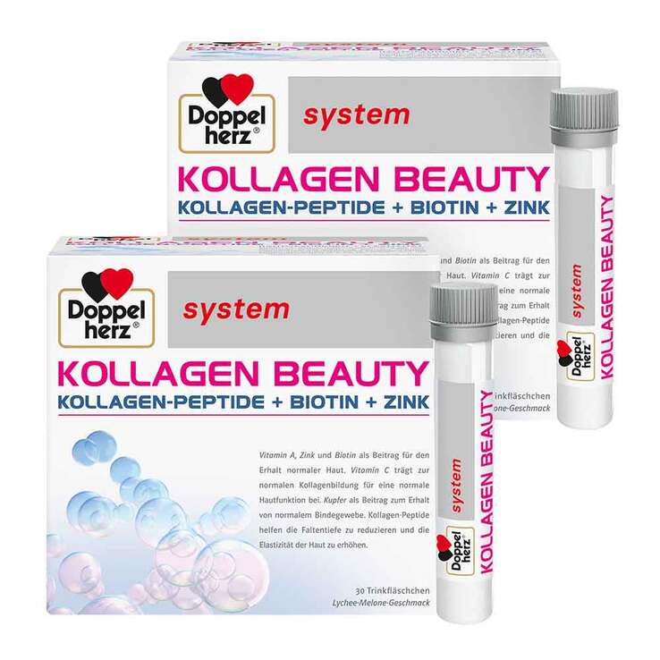 Doppelherz Kollagen Beauty system Trinkfläschchen, 2x30 St