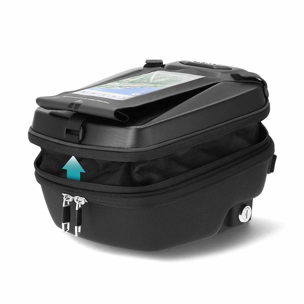 Shad - Sacoche de réservoir E09 CL PRO Click System Noir